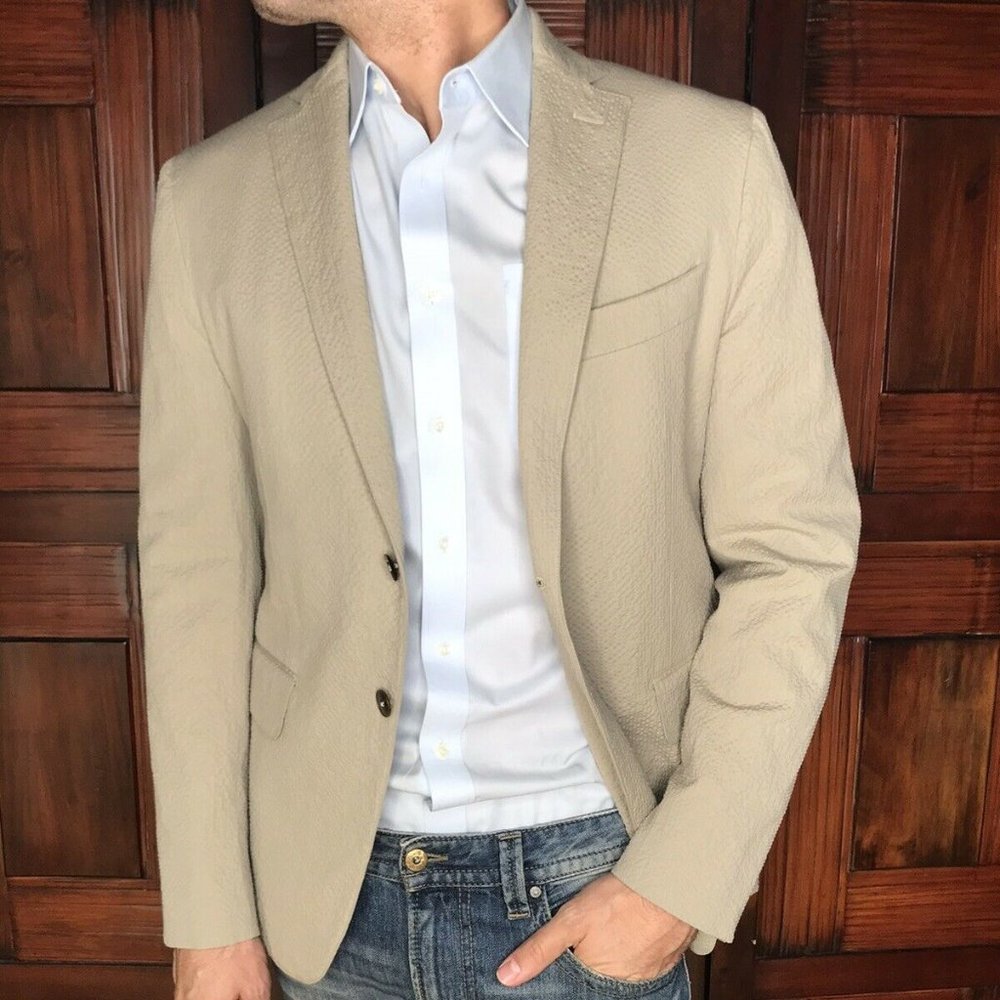 Eidos Napoli Base Deven Cotton Sport Coat 44PR NEW